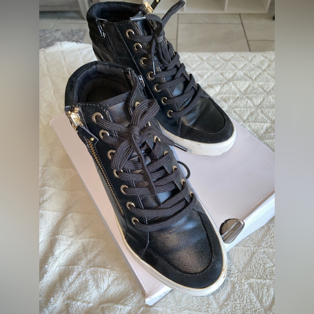 Also wedge sneakers